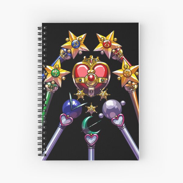 Henshin Items S (on black) Spiral Notebook