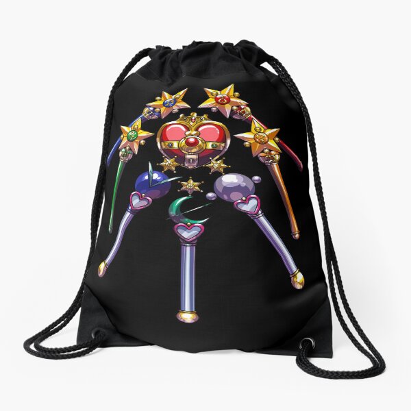 Henshin Items S (on black) Drawstring Bag