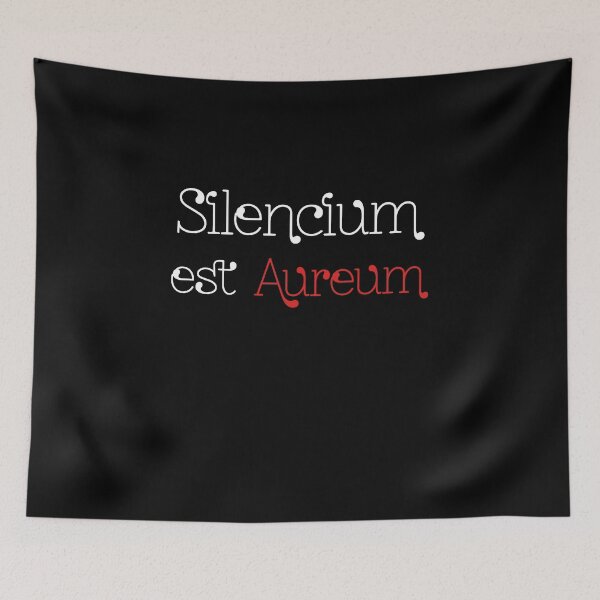 Item preview, Latin - Silencium est aureum designed and sold by wunderbar1elf.