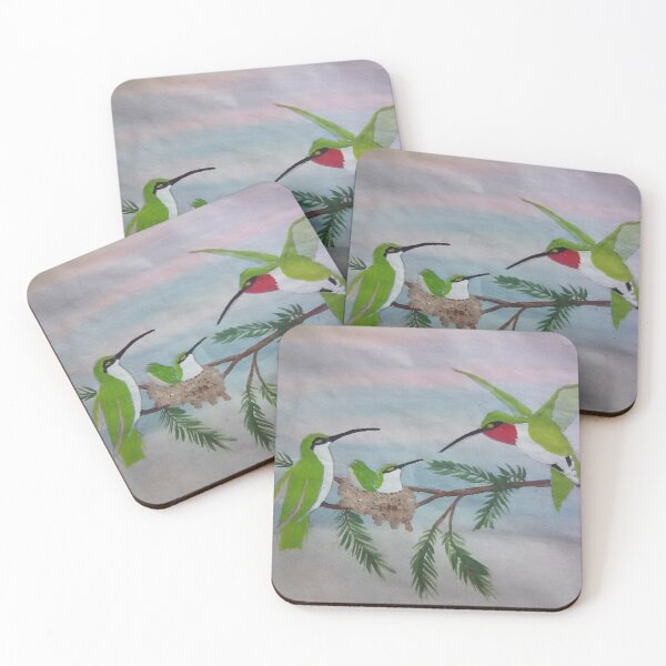 Item preview, Hummingbird family designed and sold by BellsPainting.