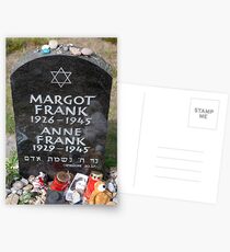 Grave of Anne Frank and her sister Margot Postcards