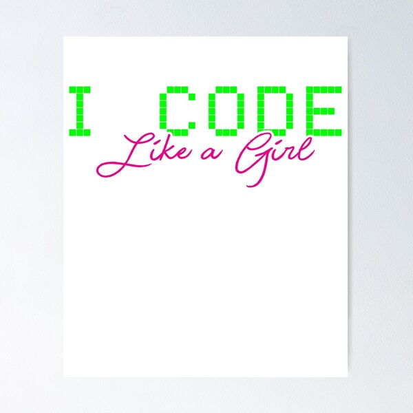 Artikel-Vorschau von Code Coding Girl Programmer Software, designt und verkauft von 4tomic.