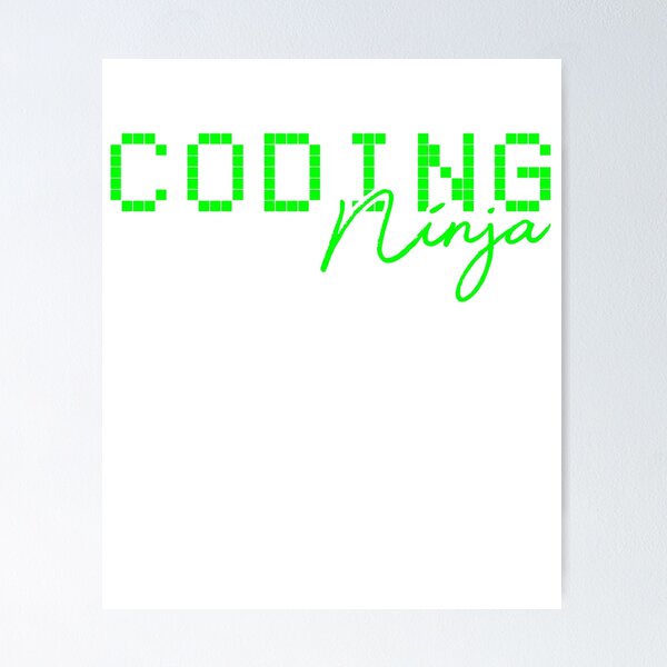 Artikel-Vorschau von Code Coding Ninja, designt und verkauft von 4tomic.