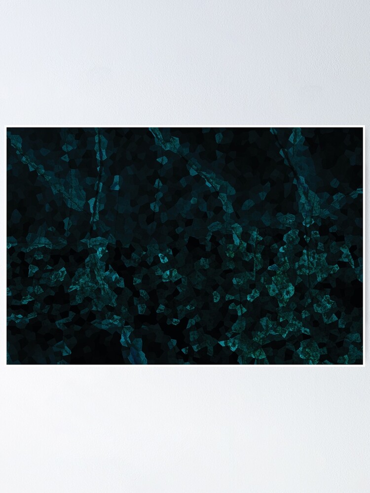 Thumbnail 1 of 3, Poster, Stone Turquoise pattern designed and sold by hidden-design.