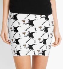 Banksy - Rage, Flower Thrower Mini Skirt