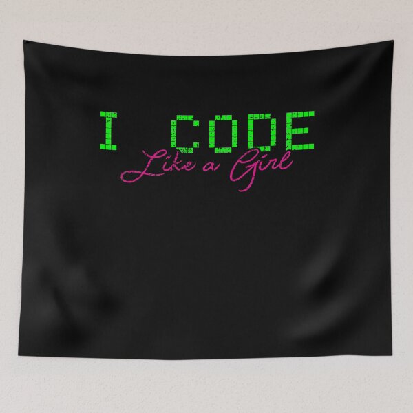Item preview, Code Like A Girl designed and sold by 4tomic.