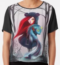 Royal Hunting Chiffon Top
