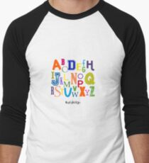 Alphabet Men's Baseball ¾ T-Shirt