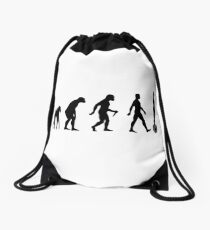 Overboard. Evolution. Human. Animal. Development. Drawstring Bag