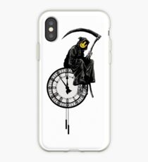 Vinilo o funda para iPhone banksy - grin reaper