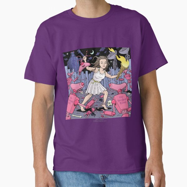 Caitlin Johnstone, Rogue Journalist (Art By Danny Hellman) Classic T-Shirt