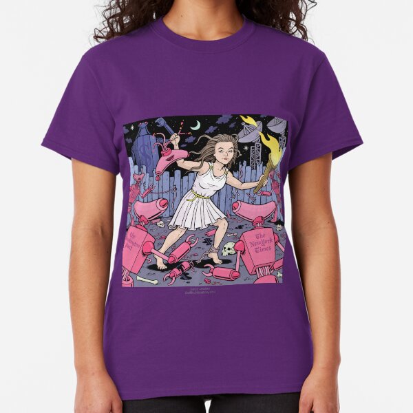Caitlin Johnstone, Rogue Journalist (Art By Danny Hellman) Classic T-Shirt