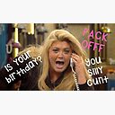 Gemma Collins Towie Is Your Birthday Fack Off You Silly Cunt Meme Queen Celebrity Funny Quotes Gifts Presents Trendy Preppy Just Because Cute Puns Greeting Card By Avit1 Redbubble