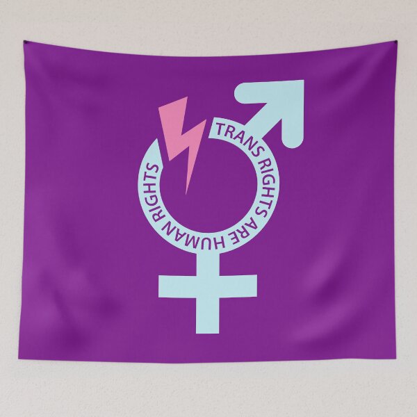 Item preview, Trans Rights Are Human Rights LGBTQ Protest designed and sold by deichmonster.