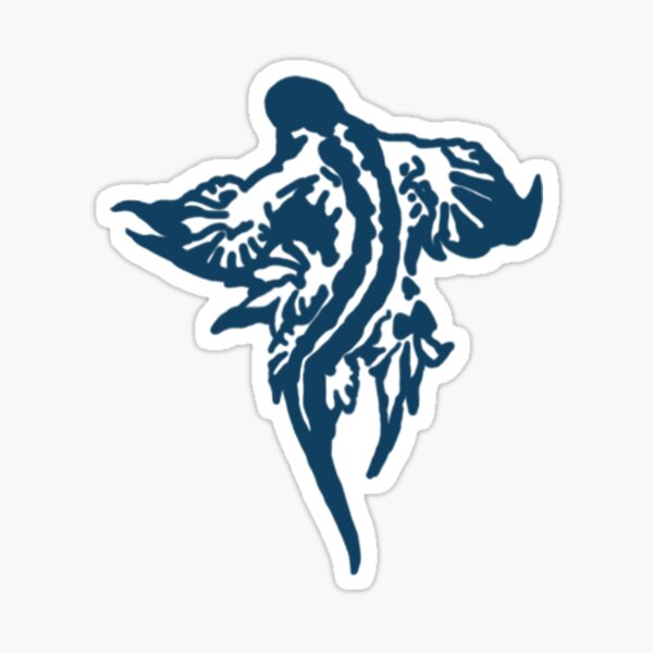 Blue Water Dragon Sticker