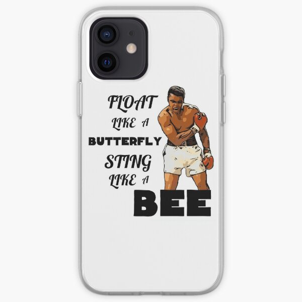 Float Like A Butterfly Sting Like A Bee Black Letter Iphone Case Cover By Macha Design Redbubble