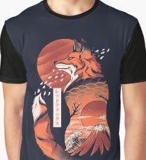 Japanischer Fuchs Grafik T-Shirt