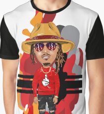 ICONIC SERIES: Young Hendrix Hip Hop Trap Splash and Brag Flex Graphic T-Shirt