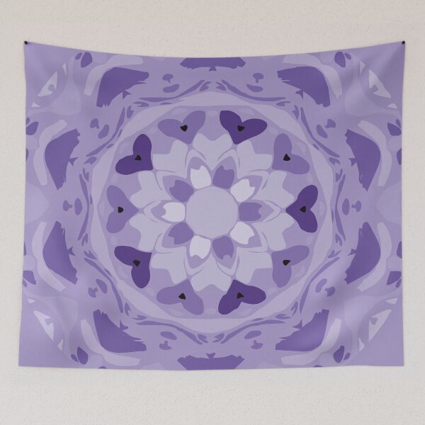 Item preview, Lilac & Purple Floral Abstract Mandala designed and sold by Mia Harper Design.