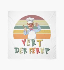 Retro Vintage Vert Der Ferk T-Shirt Vert Der Ferk Chef Knife Scarf