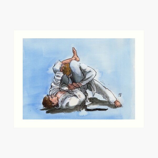 BJJ Triangle Art Print