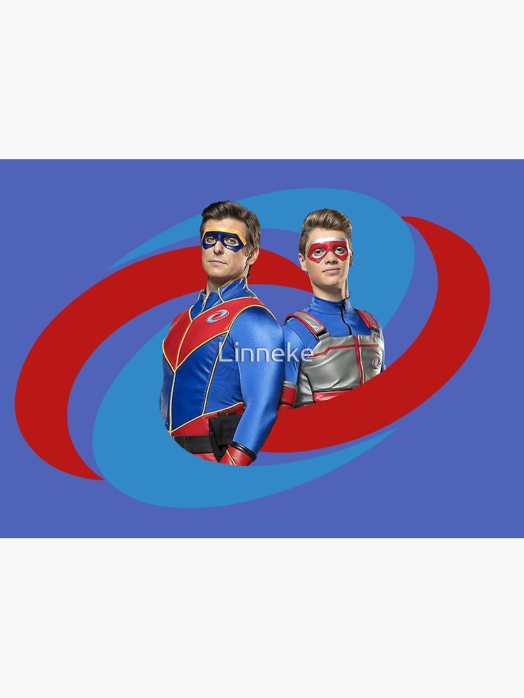 Captain Man and Kid Danger - Logo Premium Matte Vertical Poster sold by ...