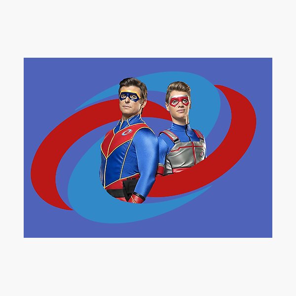 Capitán Man and Kid Danger - Logo Lámina fotográfica