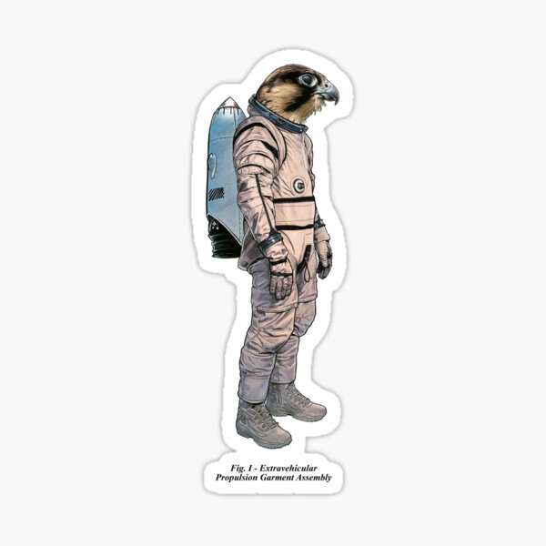 Space Hawk Diagram Sticker