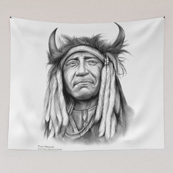Item preview, American Indian Two Moons designed and sold by gregchapin.