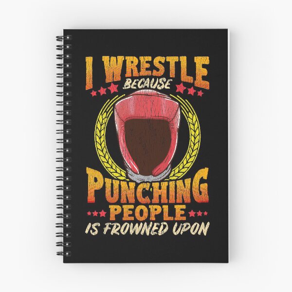 Item preview, I Wrestle Punching People Is Frowned Upon Wrestling T-Shirt designed and sold by woodsgoodsco.