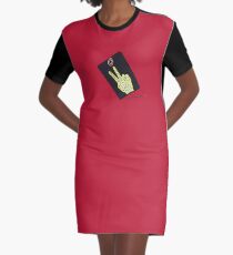 Kaiji Tonegawa Scissors Card Graphic T-Shirt Dress