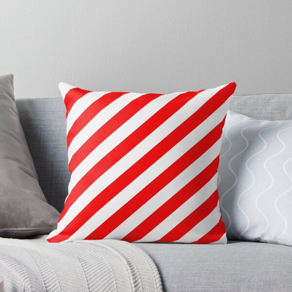 Item preview, Red and White Diagonal Stripes designed and sold by starrylite.