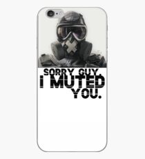 Vinilo o funda para iPhone MUTE - RAIN BOW SEIS SEEGE - "Lo siento chico. Te he silenciado".