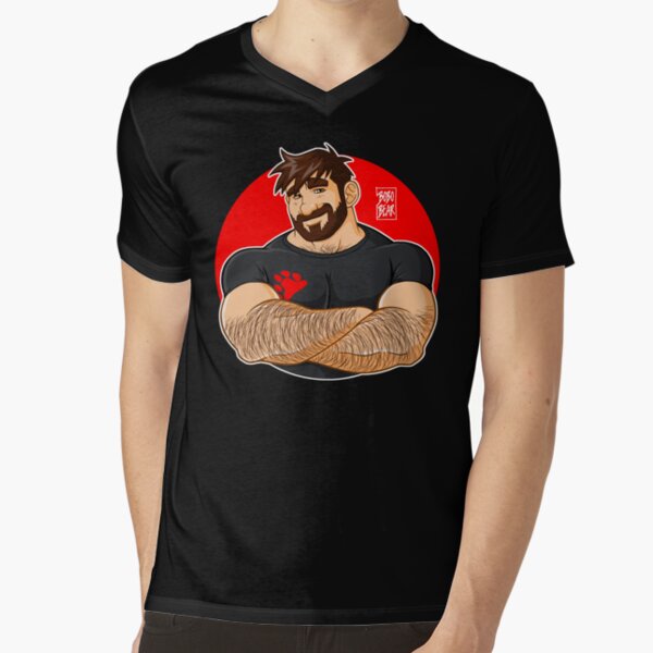 ADAM LIKES CROSSING ARMS V-Neck T-Shirt