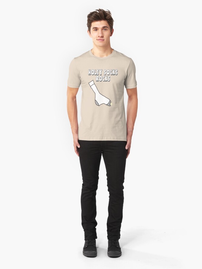 Alternate view of Holey Socks Rocks Slim Fit T-Shirt