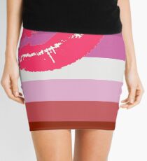 Lipstick Lesbian Flag Mini Skirt