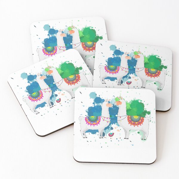 Item preview, Color splash Alpacas alpaca family designed and sold by titanosdesign.