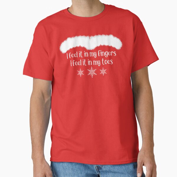Item preview, I Feel It In My Fingers Funny Christmas Shirt designed and sold by Curlicue Studio.
