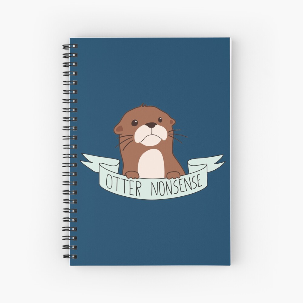 Otter Nonsense Spiral Notebook