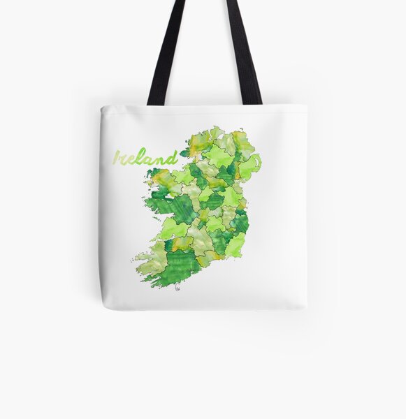 Watercolor Countries - Ireland All Over Print Tote Bag