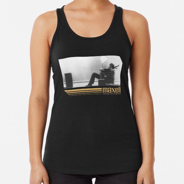 80's Retro Cassette Ad Racerback Tank Top