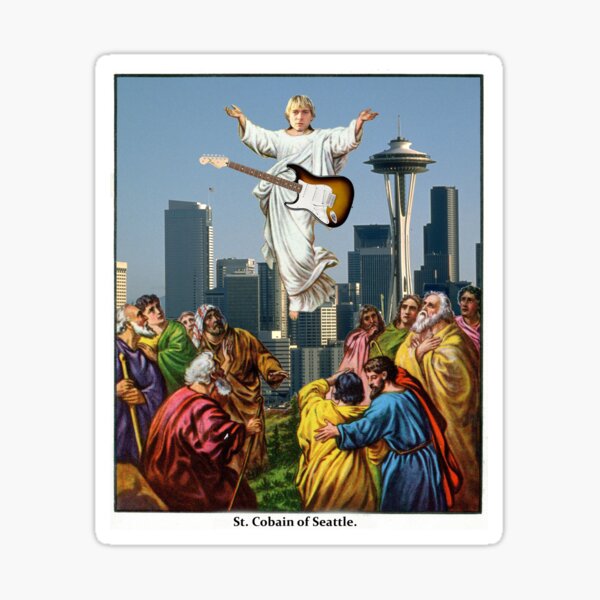 St Cobain of Seattle Sticker