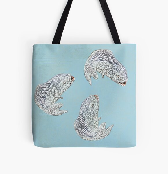 Fish are jumpin' All Over Print Tote Bag