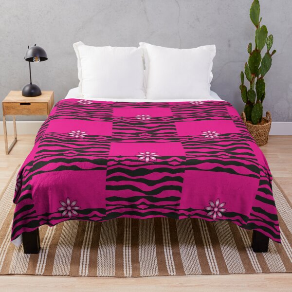 Item preview, The Katy Phone / Black & Fuchsia Fantasy Zebra designed and sold by srwdesign.