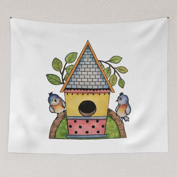 Item preview, Birds And Birdhouse  designed and sold by infinitunes.