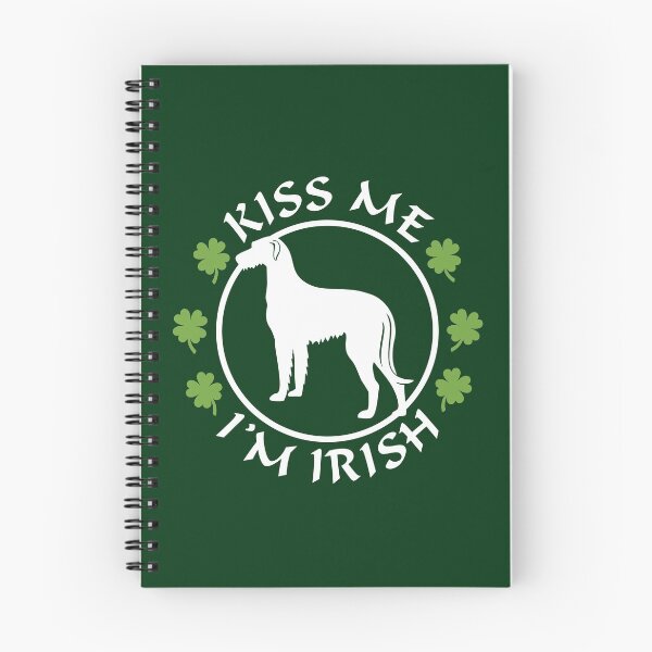 Item preview, Kiss Me I'm Irish | Irish Wolfhound Dog | NickerStickers® on Redbubble designed and sold by NickerStickers.