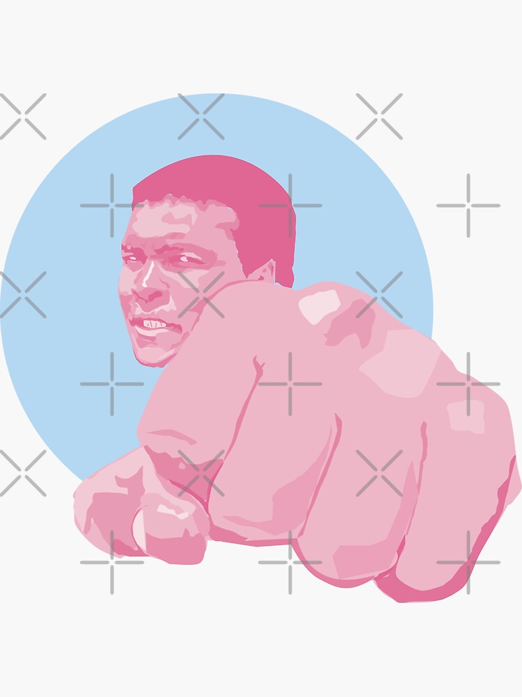Thumbnail 3 of 3, Sticker, Muhammad Ali - Cassius Marcellus Clay designed and sold by mayerarts.
