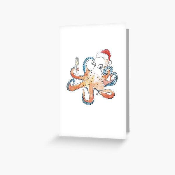 Item preview, Christmas octopus designed and sold by mavieke.