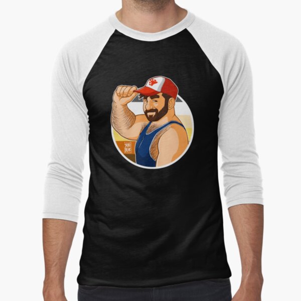 ADAM LIKES BASEBALL CAPS - BEAR PRIDE Baseball ¾ Sleeve T-Shirt