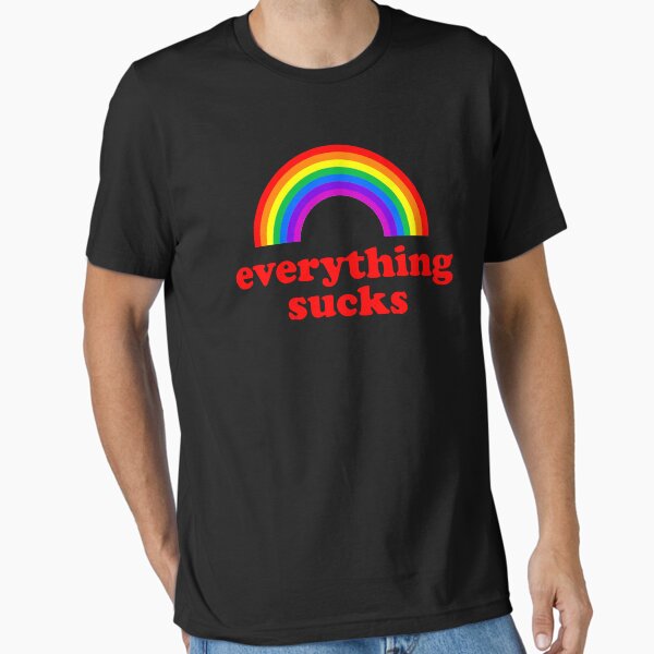 Vista previa del artículo con la obra «Todo apesta (arcoiris)», diseñado y vendido por fandemonium.